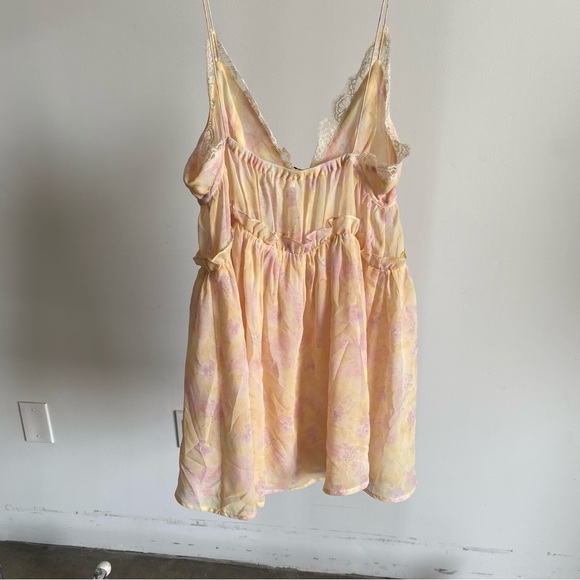 $198 NWT For Love And Lemons “Elita” Floral Mini Dress Sz Small - Picture 10 of 11